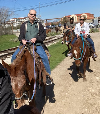 Horseback riding in Texas between scans