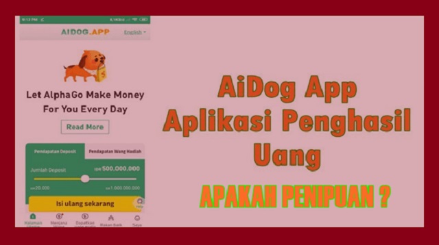  Apakah anda sedang mencari aplikasi penghasil uang terbaru Aplikasi Aidog Terbaru