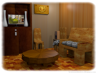 Room render front view