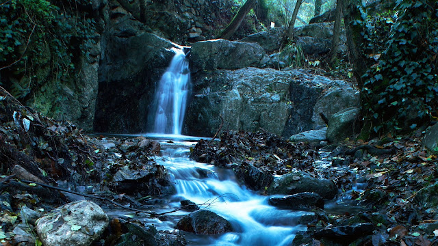 Nature, Waterfall, Stream, Stones