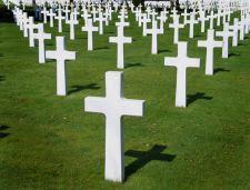 Cruces en un cementerio