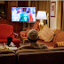 Photos Of President Buhari Watching The Super Eagles Match Against Angola 