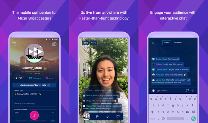 مايكروسوفت تطلق تطبيق البث المباشر والمستحدث Mixer على أندرويد