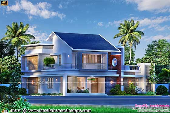 2806 sq-ft 4 BHK house architecture