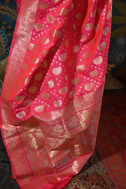 Ektara mushroo silk saree