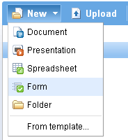 Google spreadsheets form