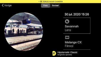 Schermafbeelding Hipstamatic-instellingen Savannah + Melange CX