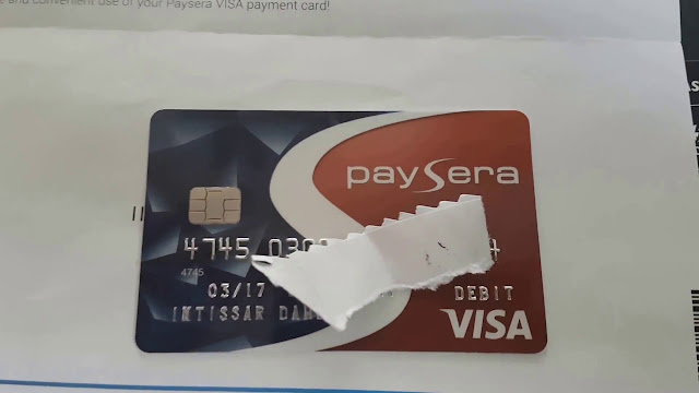 كيفية الحصول علي بطاقة بيسرا فيزا كارد paysera visa card رغم أنها لاتدعم الدول العربية 