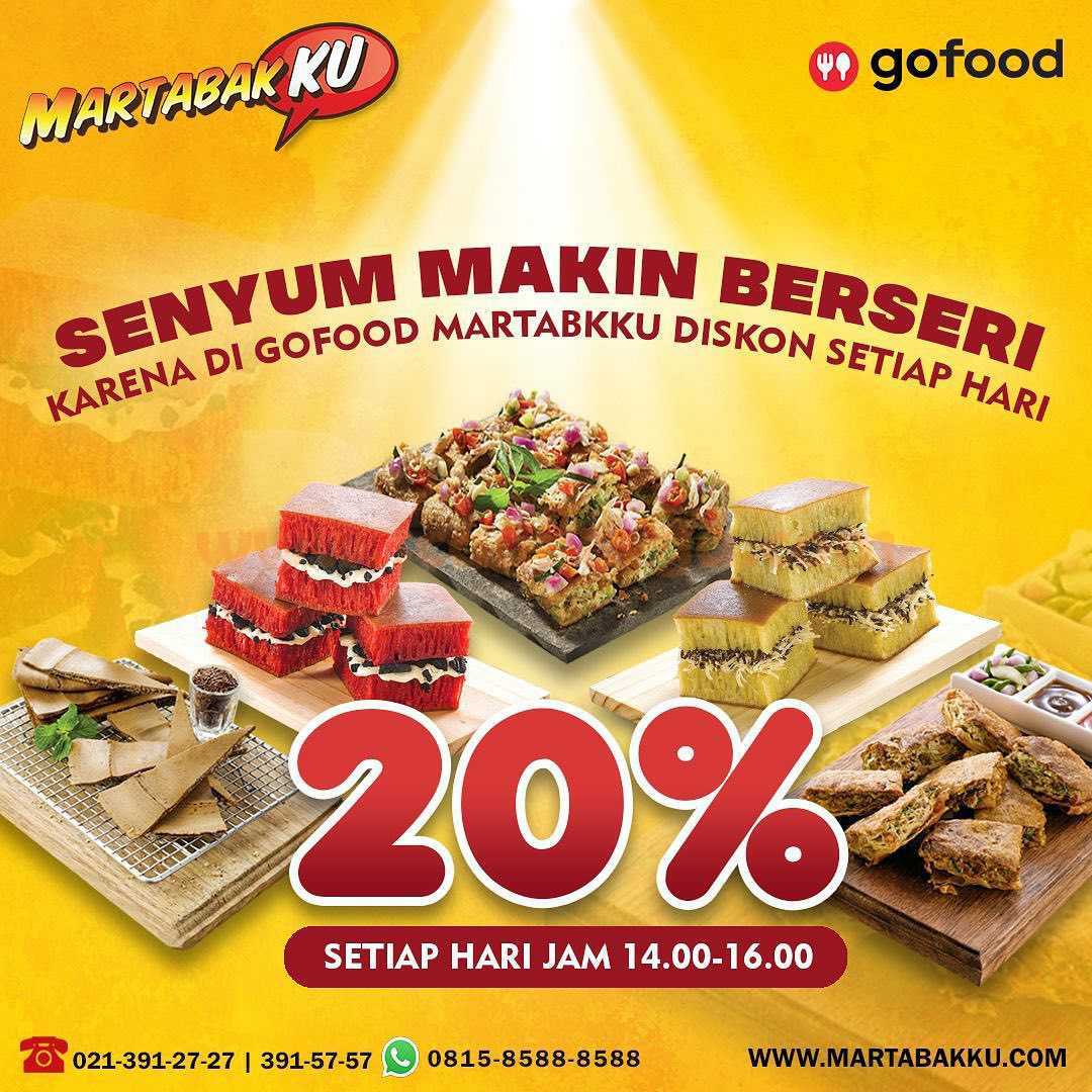 MARTABAKKU Promo GOFOOD DISKON 20%