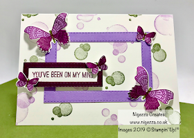 InspireINK Blog Hop Tic Tac Toe Colour Challenge Butterfly Gala Stampin' Up! Nigezza Creates