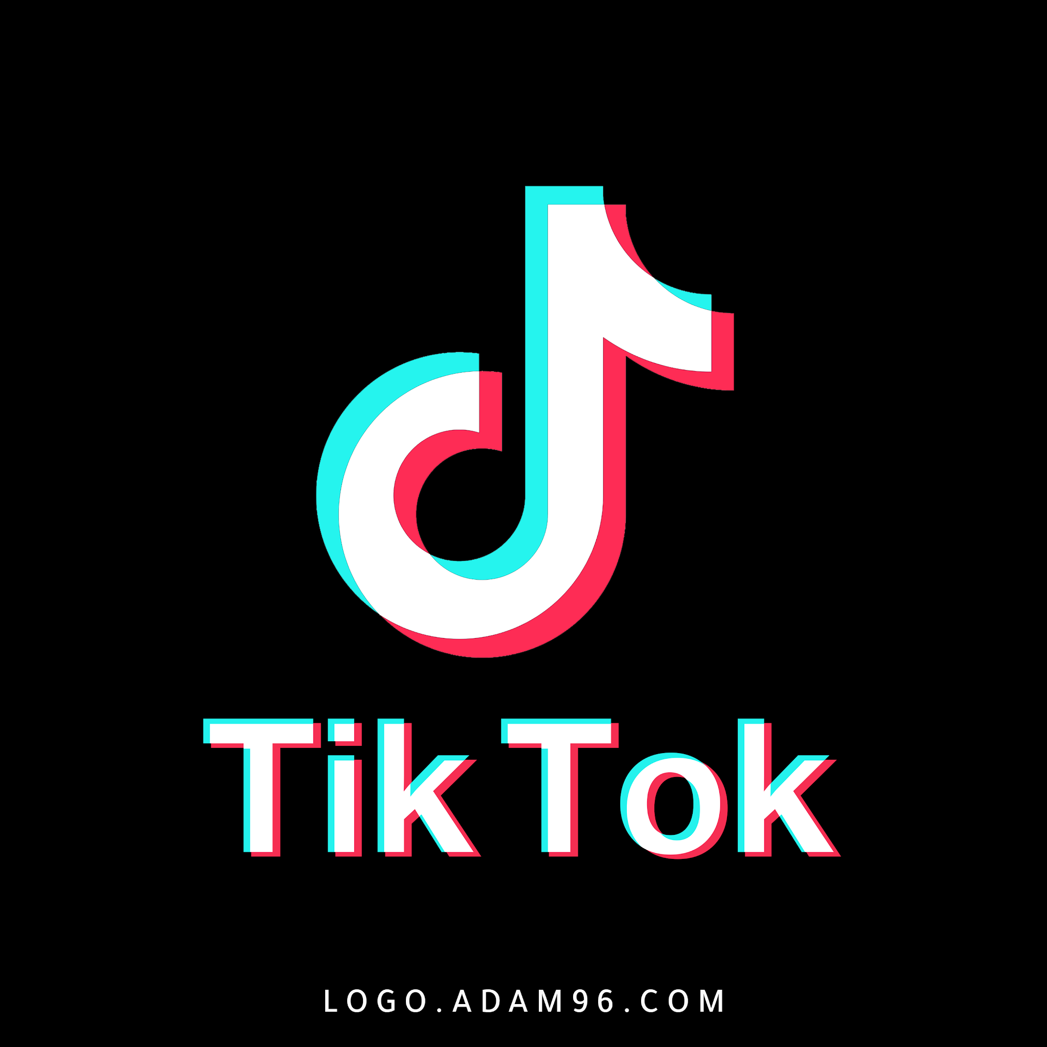 تحميل شعار تيك توك لوجو اسود عالي الدقة LOGO Tik Tok Black