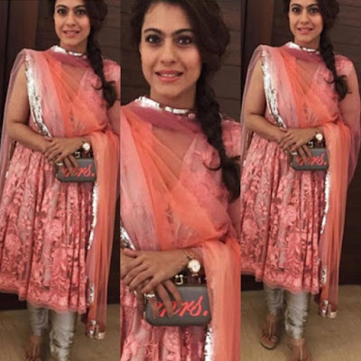 Peach and Grey Manish Malhotra Salwar Suit