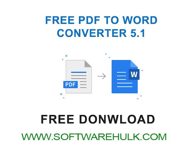 Free PDF to Word Converter 5.1 Free Download Software Hulk