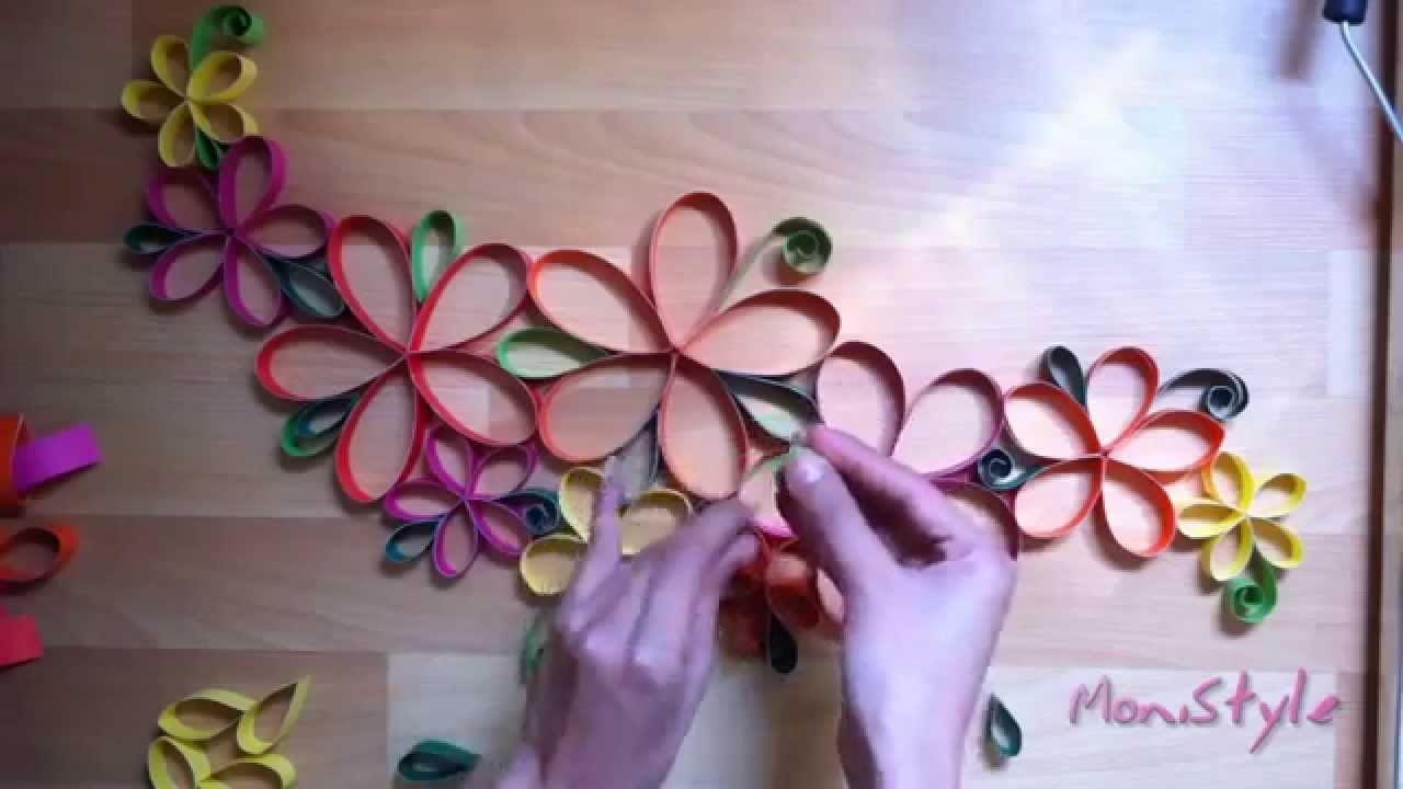Cara Membuat Kerajinan  Tangan Hiasan  Dinding  dengan Kertas 