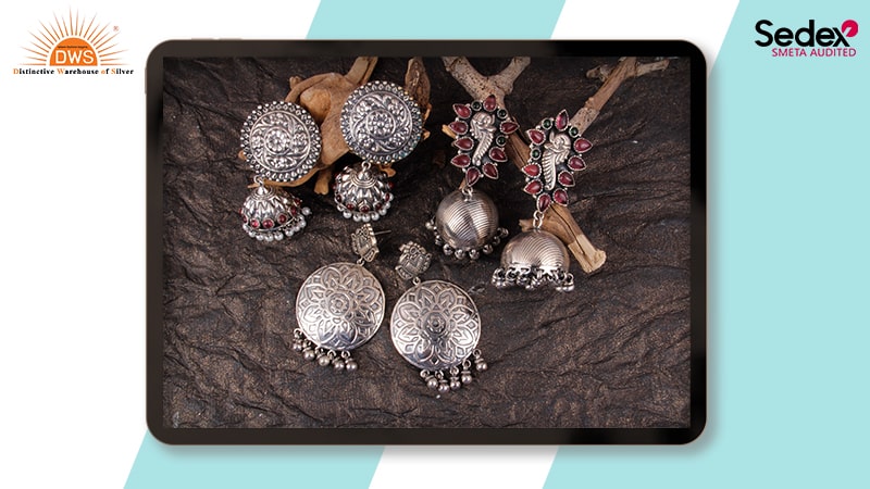 Antique Silver Jewelry For Traditional Wear