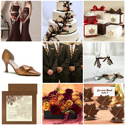 Beautiful fall themed wedding decor and ideas