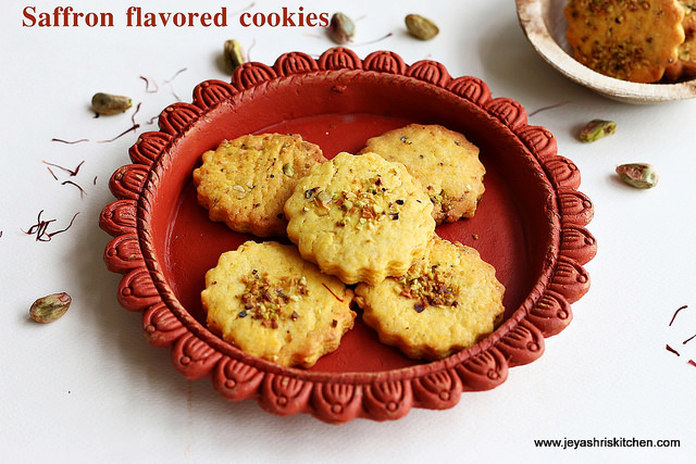 Saffron flavored cookies