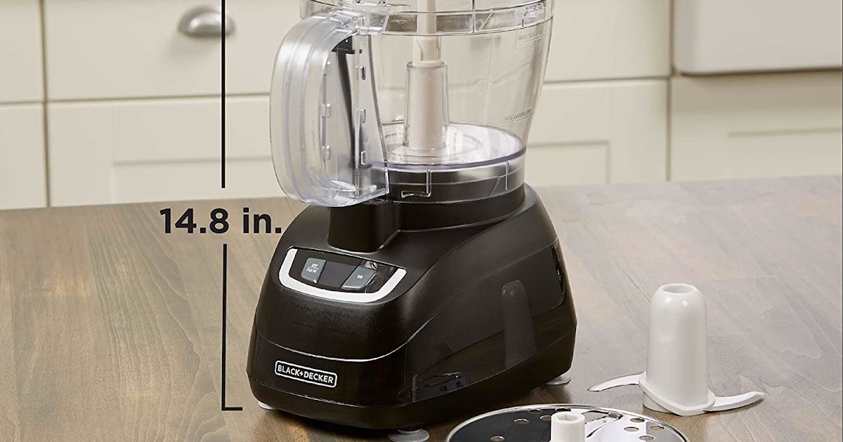 BLACK+DECKER 8-Cup Food Processor, Black, FP1600B