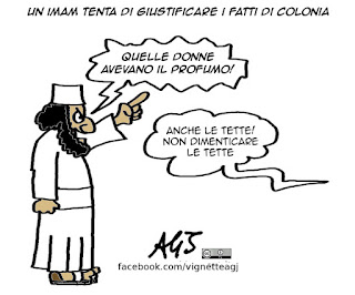 colonia, imam, profumo, molestie sessuali, vignetta satira