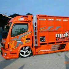 Foto gambar mobil full variasi truk canter keren 