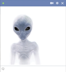 Little Grey Alien Facebook Emoticon