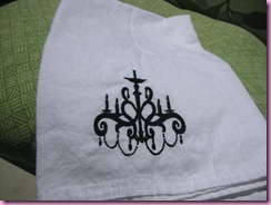 chandelier towel