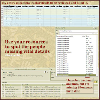 Your own documents can show you the loose ends in your family tree. This month, see how many of them you can tie up.