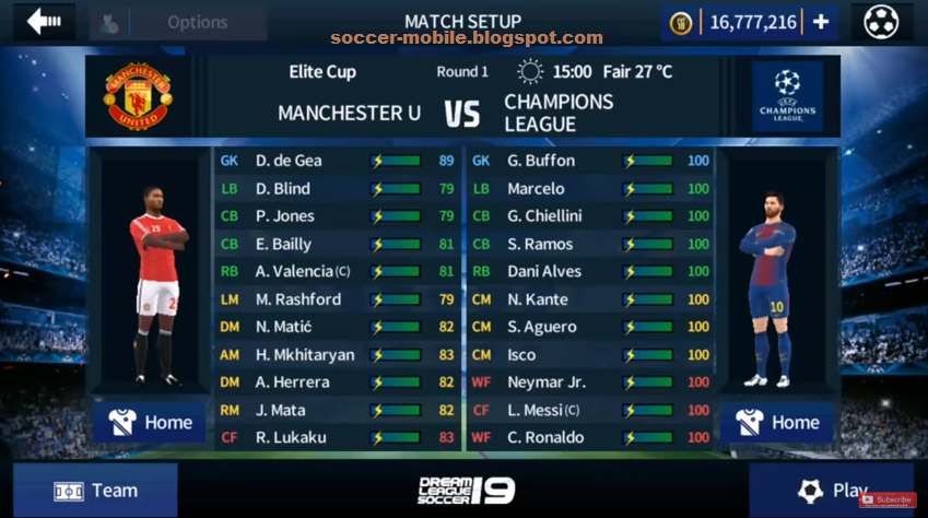 Download Dream League Soccer 2019 MOD UEFA Champions ...