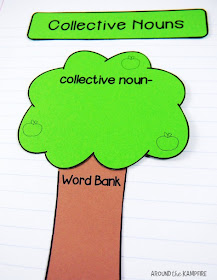 Apple activities-Collective Nouns interactive notebook for 2nd and 3rd grade.