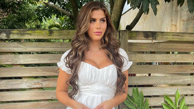 Isabella Castiblanco – Most Beautiful Transgender in White Ruffle Dress Womens