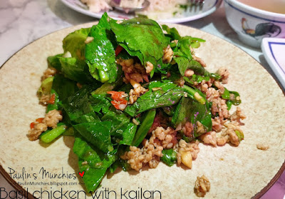 Basil chicken with kailan - Go Ang Pratunam at Serangoon Nex - Paulin's Munchies