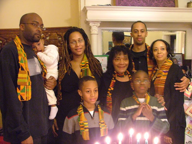 Image: The family celeberates Kwanzaa | From Wikimedia Commons, the free media repository