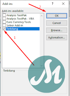 add-ins terbilang pada excel