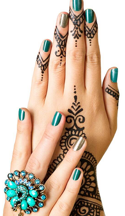  Henna  Tangan Simple Dan Cantik Modern 