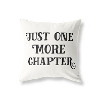Just One More Chapter Book Pillow - Gift Ideas for Bookworms and Book Lover Gift Guide