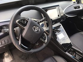 Interior view of 2017 Toyota Mirai