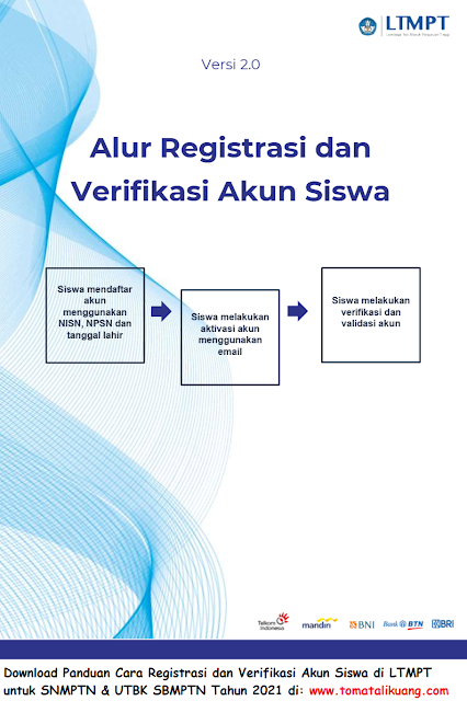 Dibawah ini adalah download pdf panduan resmi cara registrasi dan verifikasi akun siswa di Download Panduan Cara Registrasi dan Verifikasi Akun Siswa di LTMPT 2021 PDF (SNMPTN & UTBK SBMPTN Tahun 2021)