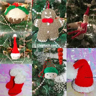 christmas crochet ornaments-christmas crochet patterns