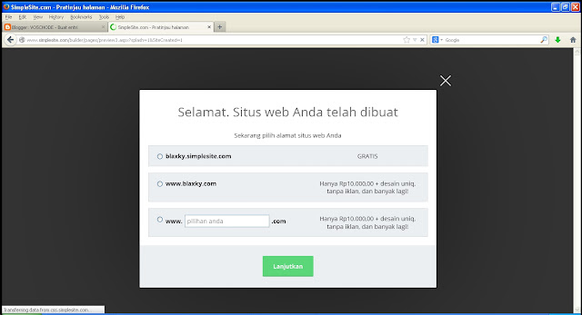 Buat Blog Gratis - SimpleSite Gitu... Dan caranya Buat