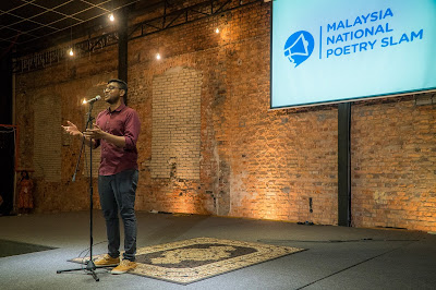 Dhinesha Karthigesu, winner of the Malaysia National Poetry Slam