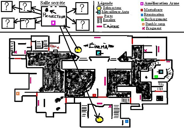 Black Ops Kino Der Toten Map Layout. Kino Der Toten.