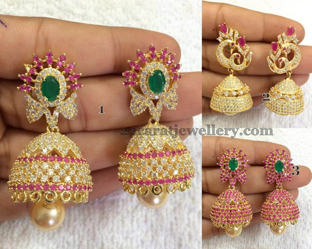 1gram Gold Huge Jhumkas Collection