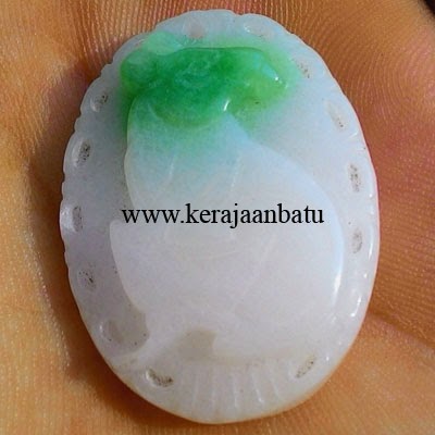 NATURAL LIONTIN SERPENTINE UKIR KELINCI KODE KB29