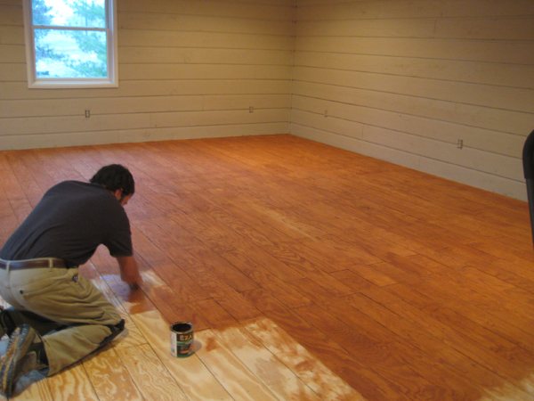 DIY Plank Flooring on the CHEAP with Quarry Orchard  Somewhat Simple