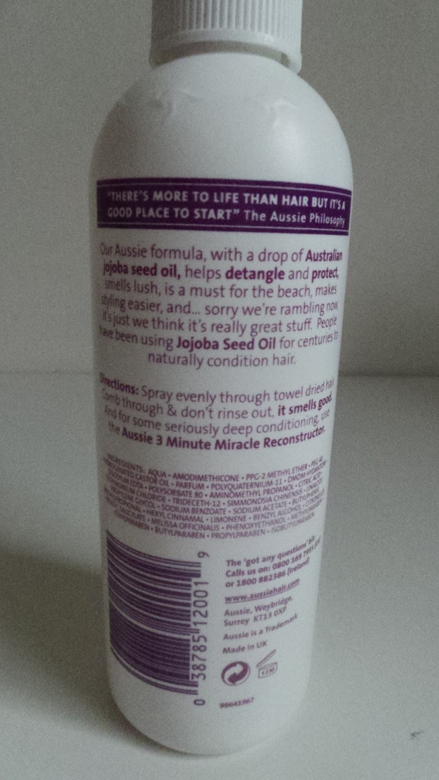 Aussie Miracle Hair Insurance Leave In Conditioner Review Travel