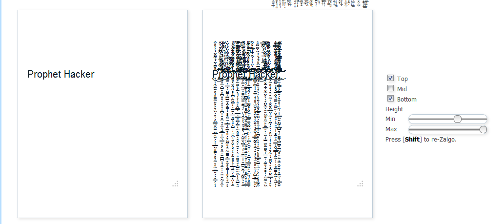 Prank Your Facebook Friends Using Zalgo Text Generator Tool