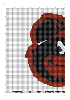 Baltimore Orioles cross stitch pattern - Wool ball shop