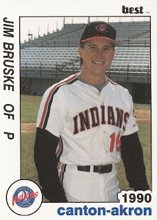 Jim Bruske 1990 Canton-Akron Indians card