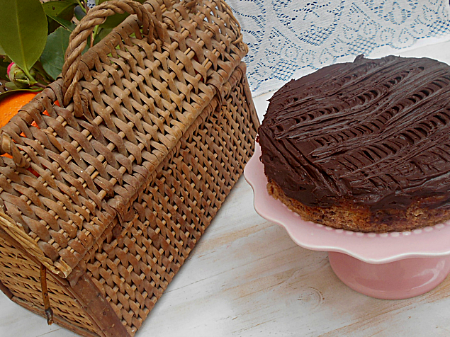 bolo de laranja e amendoa sem acucar 