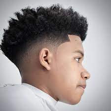 high taper fade black male